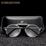 KINGSEVEN Men's Polarized  Round Sunglasses