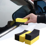 5/10Pcs Auto Cleaning Sponge Brush Set for Car Wheel Tire Wash Wipe Water Suction Sponge Pad Wax Polishing Tyre Brushes Tools