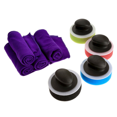 Buffing Pad Kit - Wax Handle/Sponge/Towel