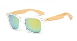 Square Bamboo Wood Sunglasses